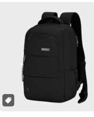 Executive Stealth Black Anti-Theft Laptop Backpack