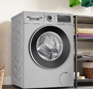 Titanium Silver Front-Load Washing Machine