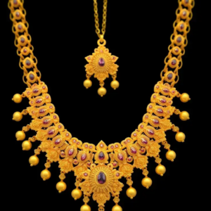 Regal Golden-Bronze Pearl Jewelry Suite