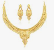 Royal Pearl & Gold Filigree Necklace Set