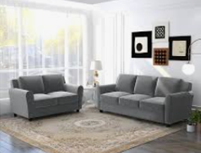 Modern Sandstone Plush Minimalist Sofa
