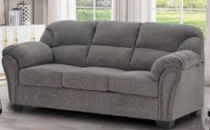 Classic Charcoal Grey 3-Seater Sofa
