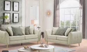 Modern Taupe Sleeper Sectional