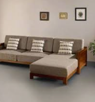 Modern Sandstone 3-Seater Sleeper Sofa