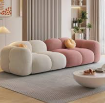 Mid-Century Teak & Fabric Sectional