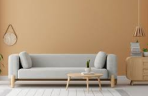 Modern Sandstone Plush Minimalist Sofa