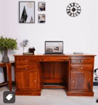 Modern Oak-Finish Utility Workstation
