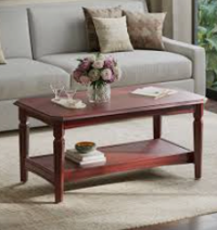 Mid-Century Walnut Circular Accent Table