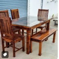 Espresso-Finish Formal Rectangular Table