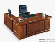 Royal Walnut Executive L-Shaped Desk Set