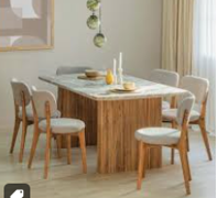 Espresso Formal 6-Seater Dining Set