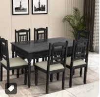 Mid-Century Walnut Circular Dining Set