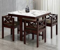 Luxe Marble-Top Dining Set