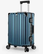 Azure Metallic Hardshell Spinner Luggage