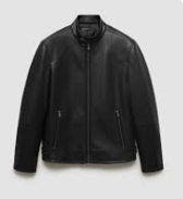 Midnight Stealth Black Biker Jacket