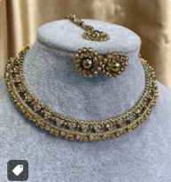 Regal Golden-Bronze Pearl Jewelry Suite