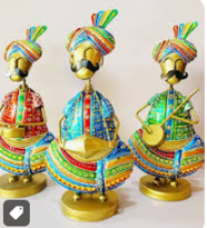 Artisan Rajasthan Folk Musician Statuettes