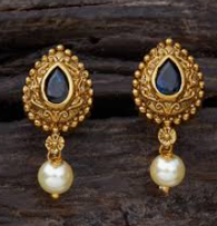 Traditional Ruby & Emerald Peacock Studs