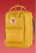 Classic Yellow Backpack with Front Pocket