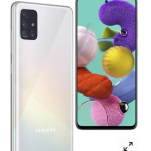 Glossy Finish Smartphone with Quad Camera – White