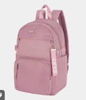 Pink Casual Daypack Backpack