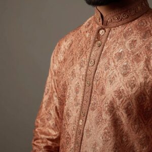 Royal Emerald Silk Blend Kurtha