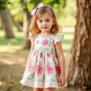Rainbow Twirl Frock for Girl Kids