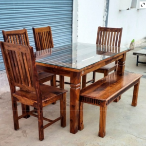 Luxury Marble Top 6-Seater Dining Table