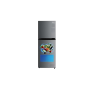 Midea Double Door 253 Litres 2 Star Refrigerator Crystal Silver MDRT350FGI50