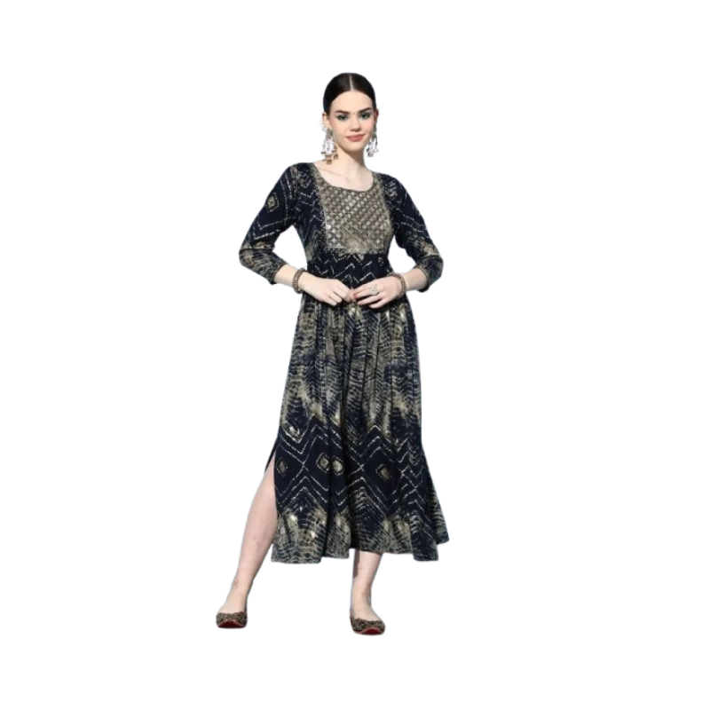 Women's Vibrant Sage Green & Floral Maxi Dress – Ruffled V-Neck with Tiered Flutter Skirt