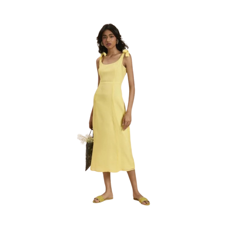Women's Sage Green Cotton Tiered Midi Dress – Short Puff Sleeve with Eyelet Detail