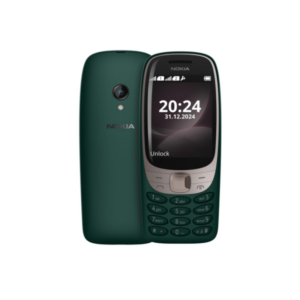 Nokia 6310 Dual SIM Keypad Phone with a 2.8” Screen, Wireless FM Radio and Rear Camera with Flash  1 Year Replacement Guarantee  Green