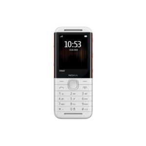 Nokia 5310 Dual SIM Keypad Phone with MP3 Player, and Rear Camera (White, Red)