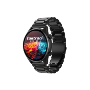 Fastrack Astor FR2 Pro 1.43 AMOLED Stainless Steel Smart Watch with SpO2, Heart Rate, BT Calling, Adaptive AOD, Functional Crown, AI Voice Assistant – Smartwatch for Stylish Pr