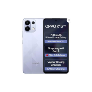 OPPO K13 5G with 7000mAh and 80W SUPERVOOC Charger in-The-Box, ICY Purple (8GB, 128GB)