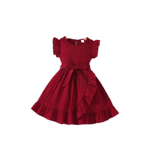 Girls' Whimsical Butterfly Layered Tulle Sleeveless Party Gown