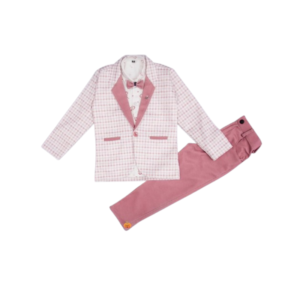 Girls' Vibrant Fuchsia Pink Textured Smocked Dress with Flare Sleeves