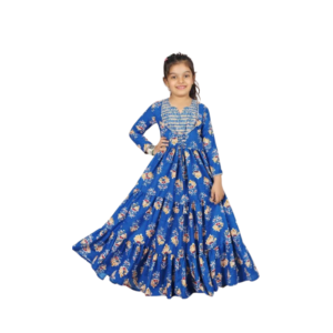 Girls' Whimsical Crimson Red Butterfly Appliqué Tulle Gown
