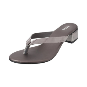 Women's Metallic Silver Patent Leather Platform Block Heels