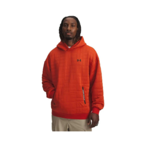Men's Under Armour Terracotta Orange Quilted Pullover Hoodie