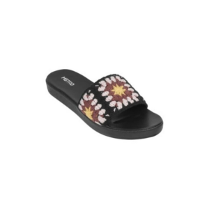 Women's Minimalist Blush Pink Open-Toe Wedge Mule Slides