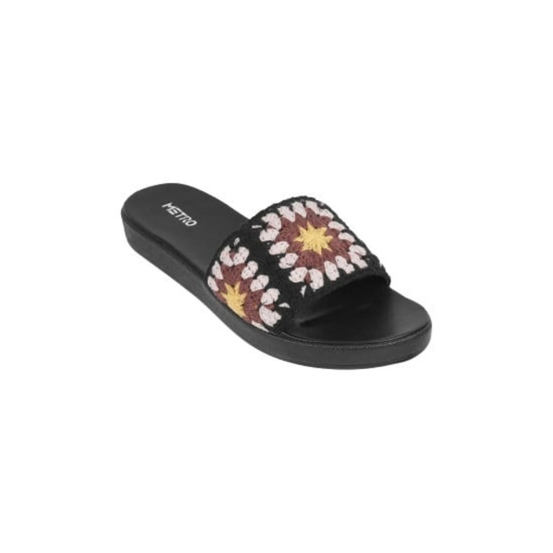 Women's Minimalist Blush Pink Open-Toe Wedge Mule Slides