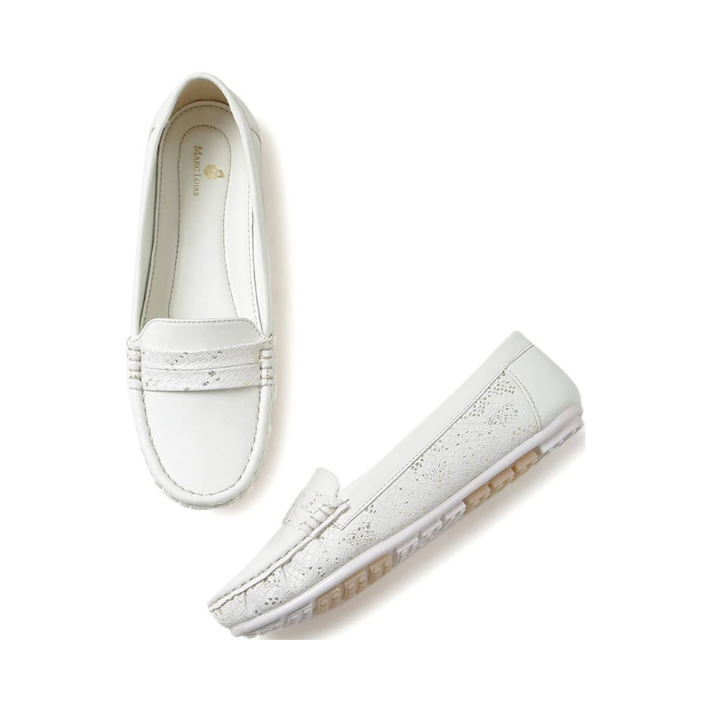 Men's Sophisticated Tan Woven Leather-Look Loafers