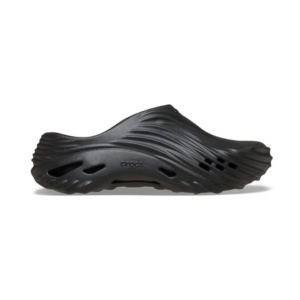 Men's Matte Black Futuristic Sculpted Slip-On Clogs