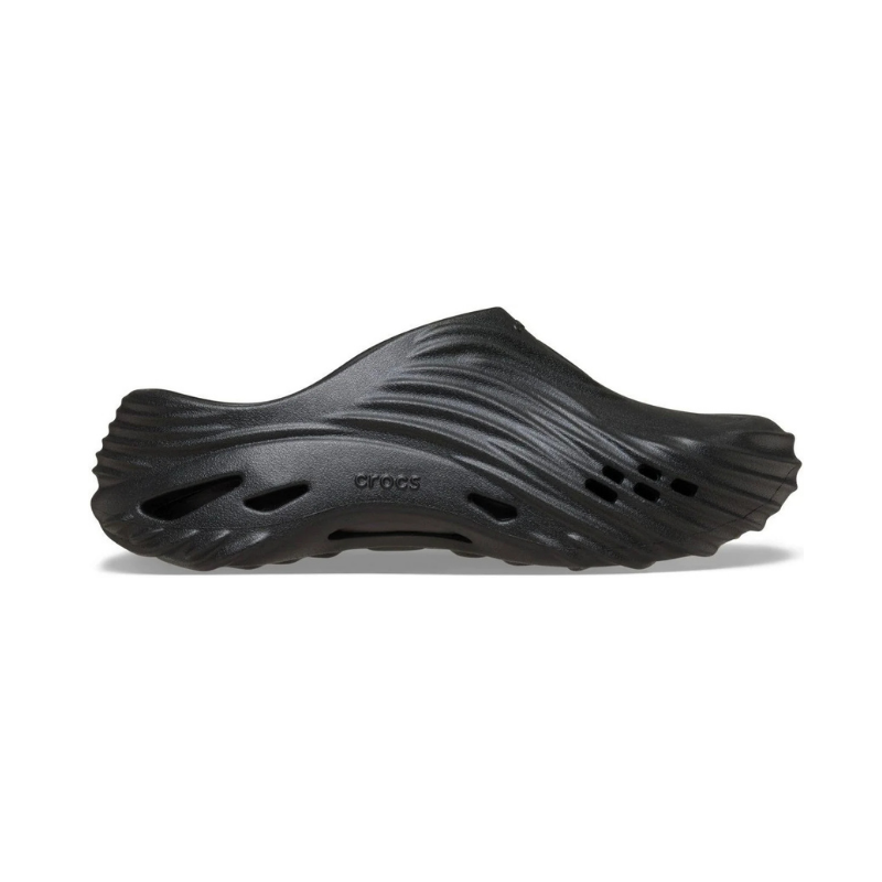 Men's Matte Black Futuristic Sculpted Slip-On Clogs