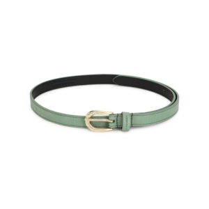 Van Heusen Pastel Mint Green Croc-Embossed Skinny Leather Belt