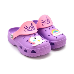 Girls' Navy Blue Tropical Floral Slip-On Mary Jane Sneakers