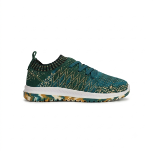 Women's Breathable White Mesh Running Shoes with Lavender and Mint Accents