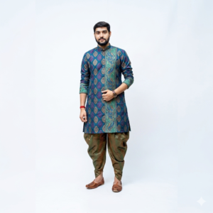 Men's Pastel Lilac Short-Sleeve Linen-Blend Shirt